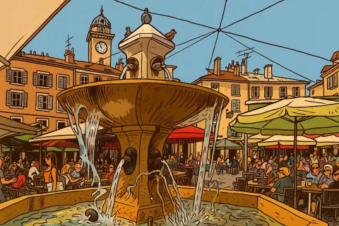 Place Jean-Marcellin généré par l'IA