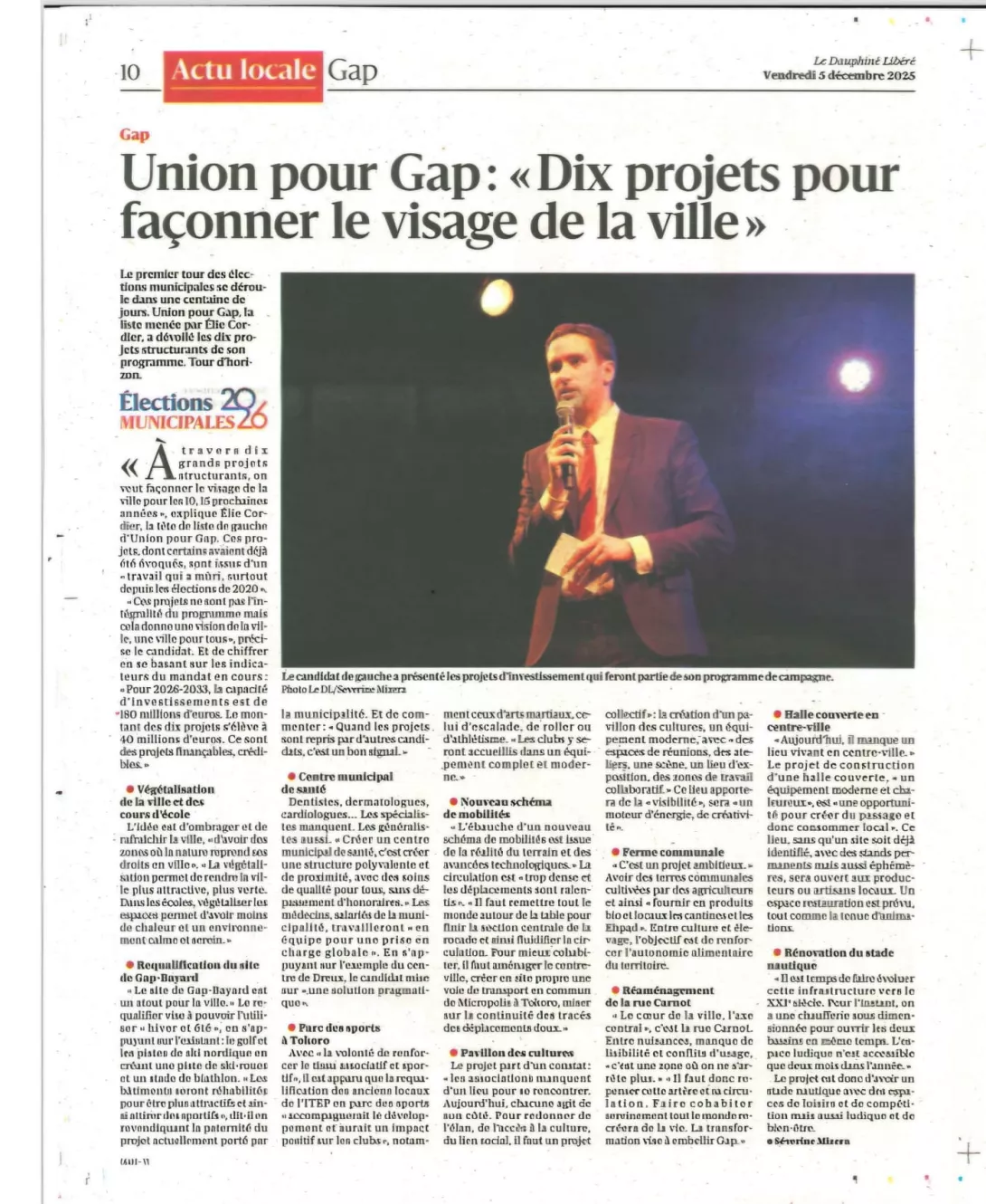 Article du Dauphiné Libéré sur la réunion au Tempo