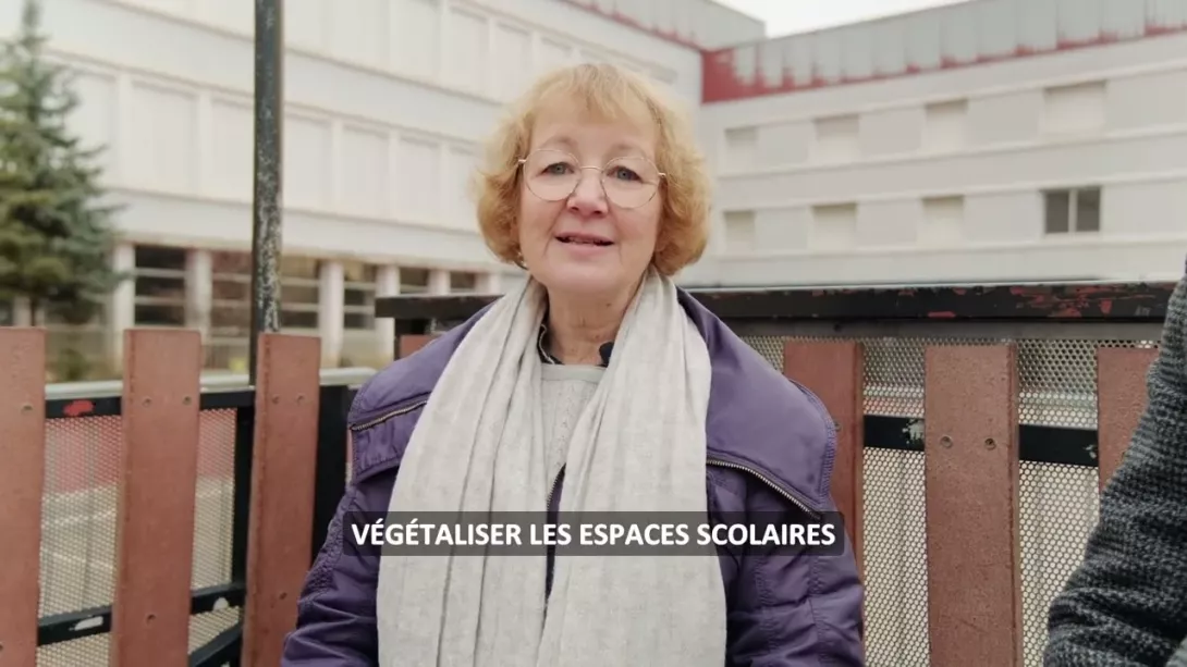 Isabelle David parle de végétalisation au côté d'Elie Cordier